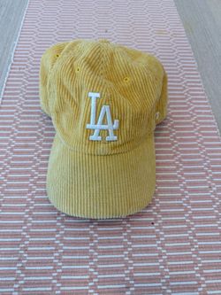 LA Dodgers Yellow Corduroy Baseball Cap