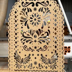 4x6 ft Wooden Papel Picado Panel – Event Backdrop / Decor