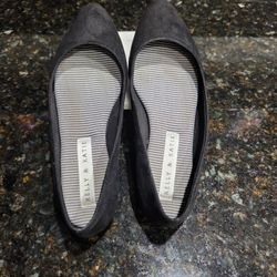 BUY 1 JEWLERY ITEM GET 1 50% OFF__BLACK BALLET FLATS
