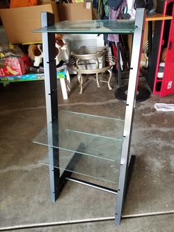 Entertainment center audio shelf