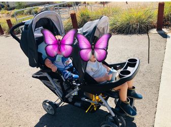 Folding Double Stroller