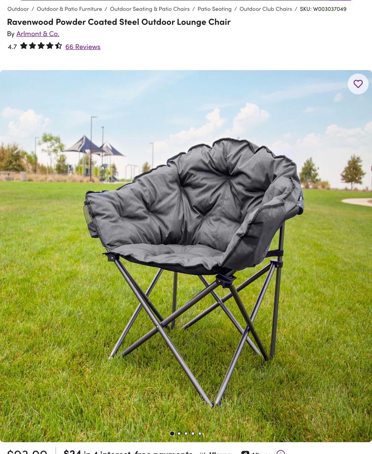 2 gray padded oversized lounge chairs