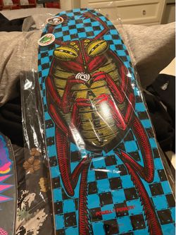 Powell Peralta Mike Vallely Bug Reissue Skateboard Deck Blue/Red Foil - 10 x 30.25 New In Plastic Only $90!!!!!!!
