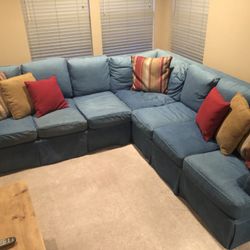 Blue Sectional 