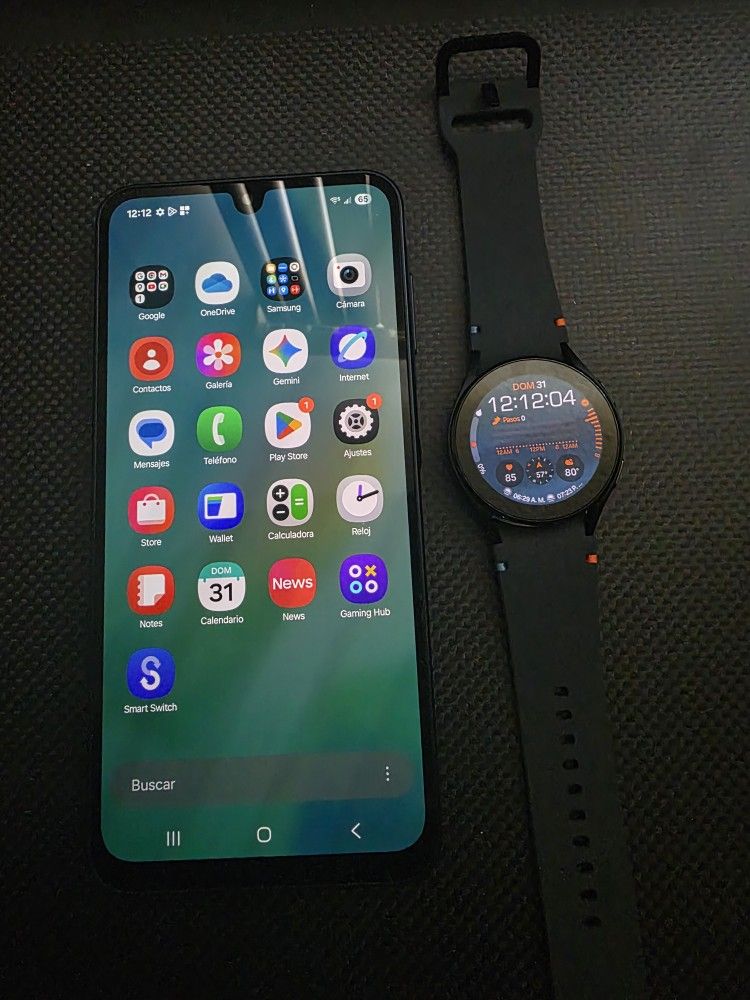 Vendo Teléfono Samsung Galaxy A16 5G 128gb Desbloqueado Y Samsung Galaxy Watch FE 40mm Como Nuevos