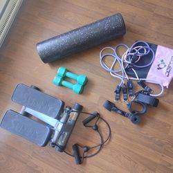 Sunny Mini Stepper And Home Workout Bundle