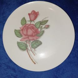 ROYALON INC MADE IN USA 306 MELMAC ROSE PLATE