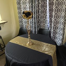 Black And Gold Centerpiece 