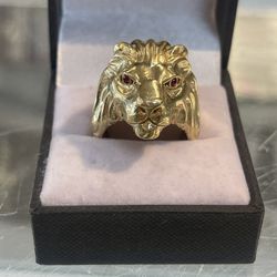 14KT Lion Ring 