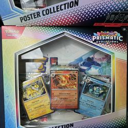 Pokemon Prismatic Evolutions Poster Collection boxes