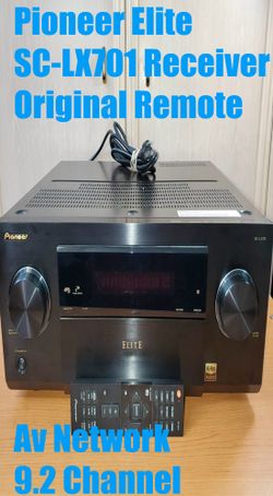Pioneer Elite SC-LX701 AV Network Receiver & Original Remote 9.2 Channel Suround Sound Wireless