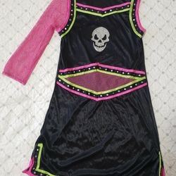 Girls Mean Spirit Cheerleader Skull Costume, Size S/M!