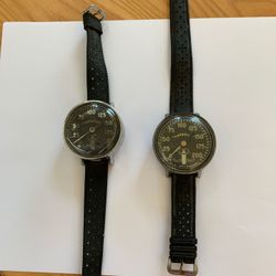 (2) vintage 1960s US Divers Co. Calypso Aqualung 200m scuba watch wrist pressure gauges $50 each