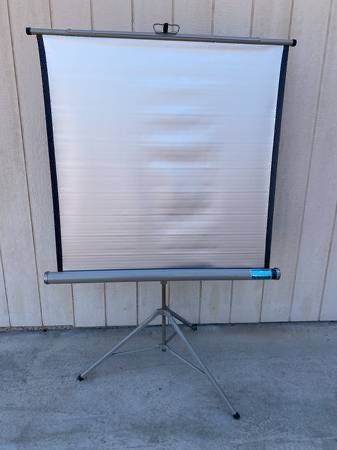 Vintage Radiant Super Champion II Silver Projection Screen