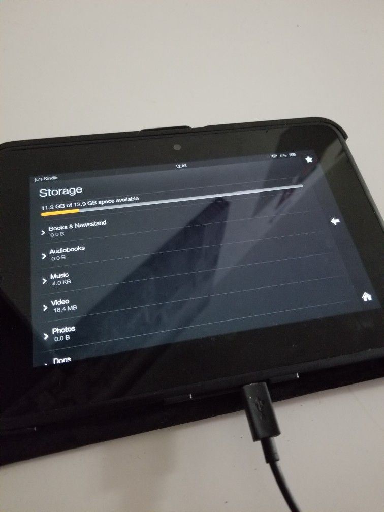 Kindle Fire hd 7 With wifi Comes With Charger