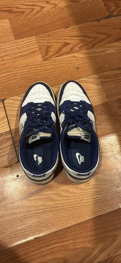 blue Nike Dunk low sneakers