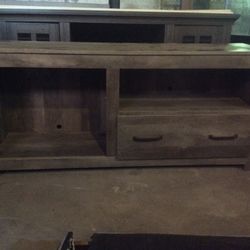 Gray Ashley Furniture Wooden Tv Stand