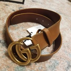 Gucci Brown GG 1.5" Leather Belt