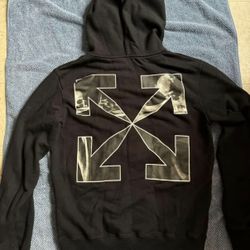 Off White Caravag Arrow zip up hoodie 