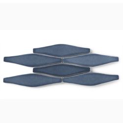 Fireclay Wave Slate Blue Gloss Tile 3”x12” 202 SF