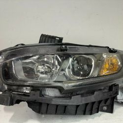 2018 2019 HONDA CIVIC HATCHBACK LEFT SIDE HALOGEN HEADLIGHT HEADLAMP