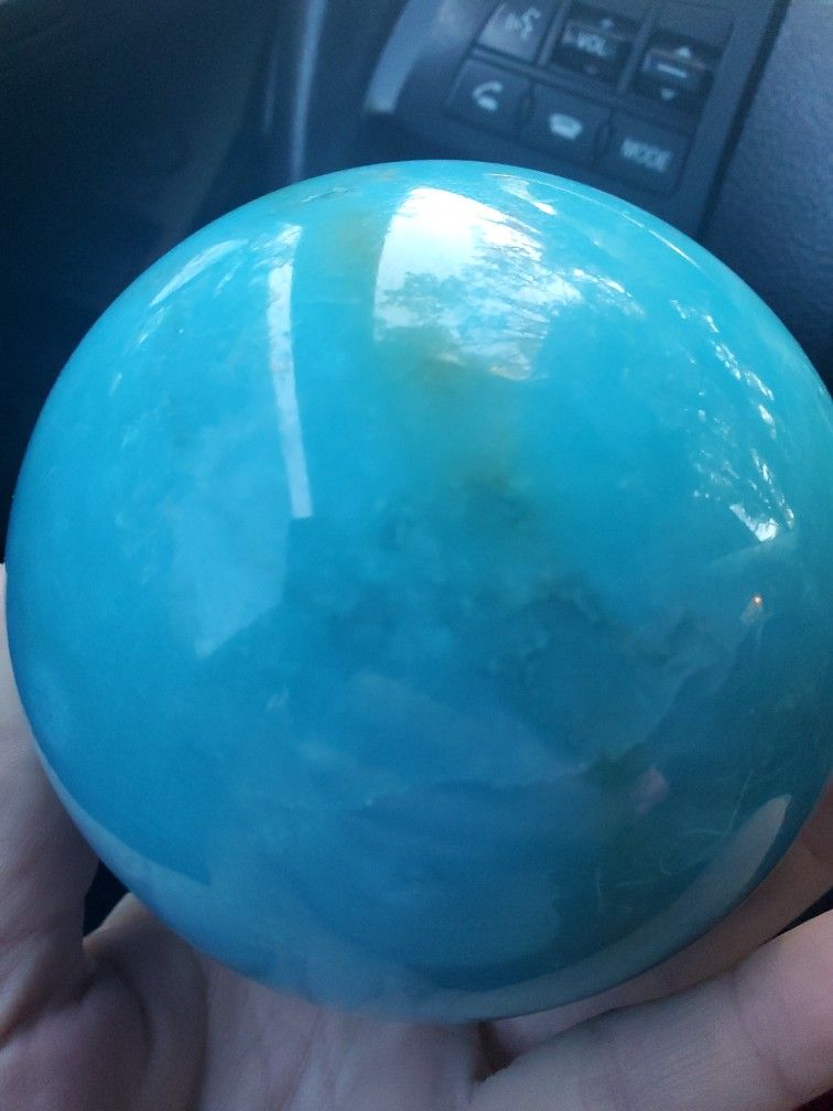 Large Heavy Turquoise Ball.