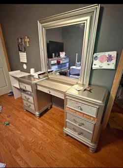 LED Lighted Vanity with Mirror – $65