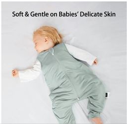 Bubble Panda Rayon made from bamboo for toddler's size XL3-4 Years Old Sleep sack color sage