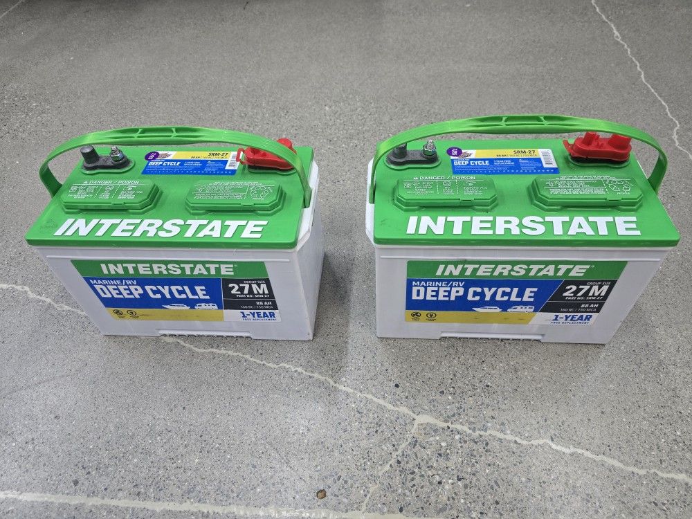 New Interstate Marine/RV Deep Cycle Batteries
