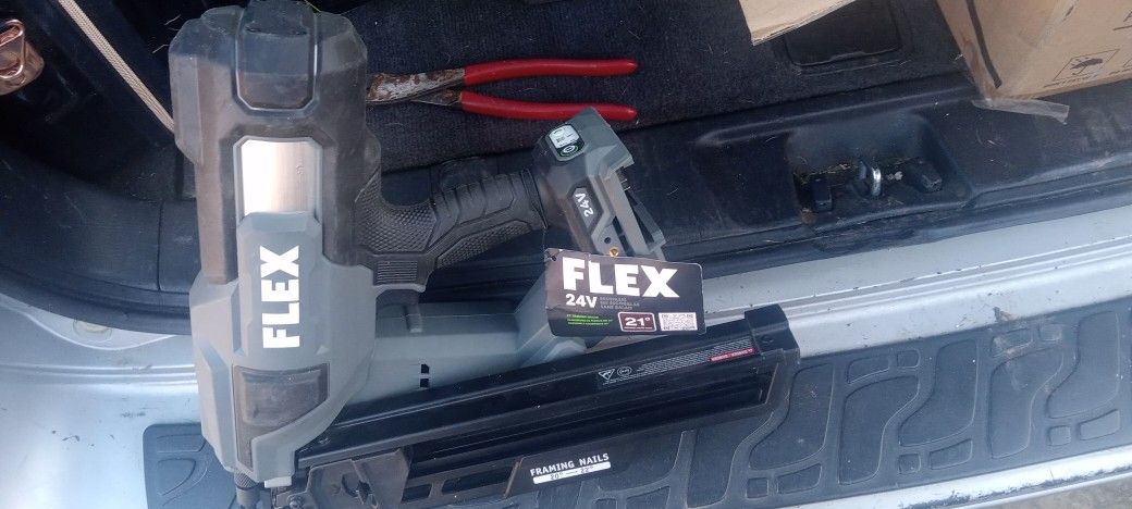 Flex 24volt 3 1/2 21°flat Head Framing Nailer