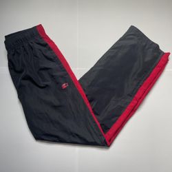 Mens Vintage Starter Windbreaker Tracksuit Athletic Pants Sportswear Black/Red Small