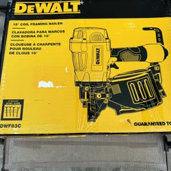 DEWALT Pneumatic 15° Coil Framing Nailer