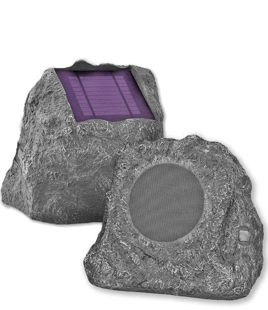 Innovative Technology Outdoor Rock Speaker Pair Wireless Bluetooth Speakers 241