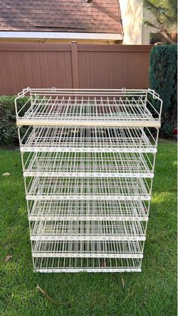 Heavy ＂ Duty (Stackable ) Adjustable 8 Organizer Storage⋯ Size：30 ＂W x 14.5 ＂D    x 50 ＂H