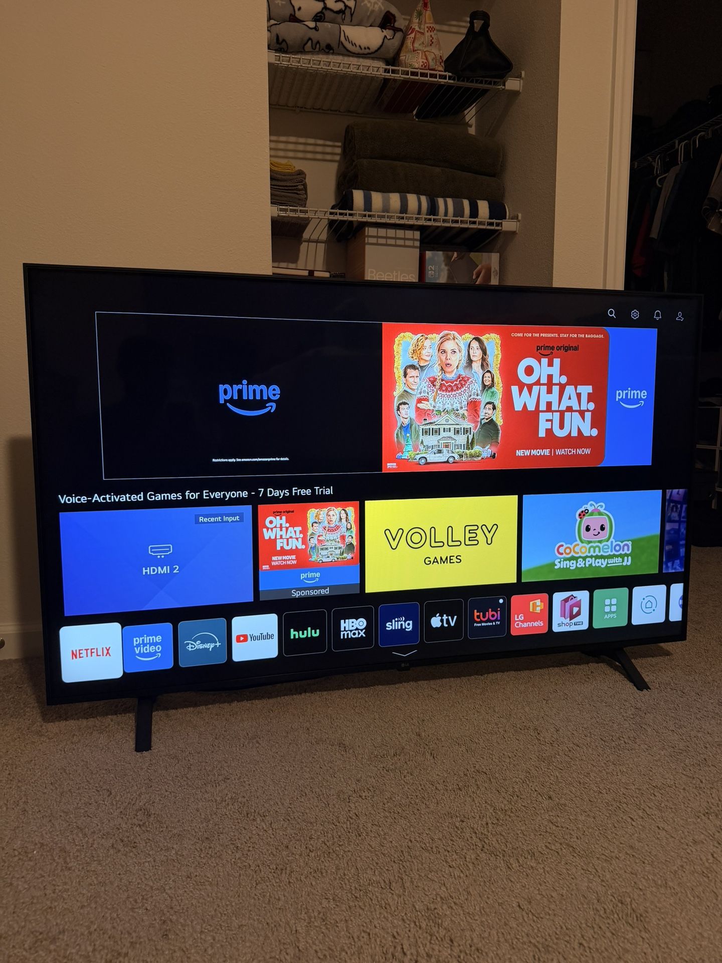 LG 80 Series 55" Alexa Built-in, 4K UHD Smart TV, 60Hz Refresh Rate, Filmmaker Mode, Game Optimizer (55UP8000, 2021)