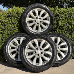 5x114.3 Factory Kia Optima 14” Wheels Rims Tires TPMS Complete Set of 4 5x4.5 Like New 215/55r17 OEM
