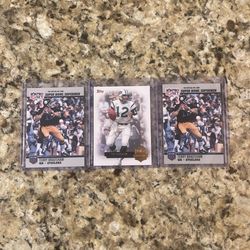 1990 PRO SET TERRY BRADSHAW/ 2012 Topps JOE NAMATH 