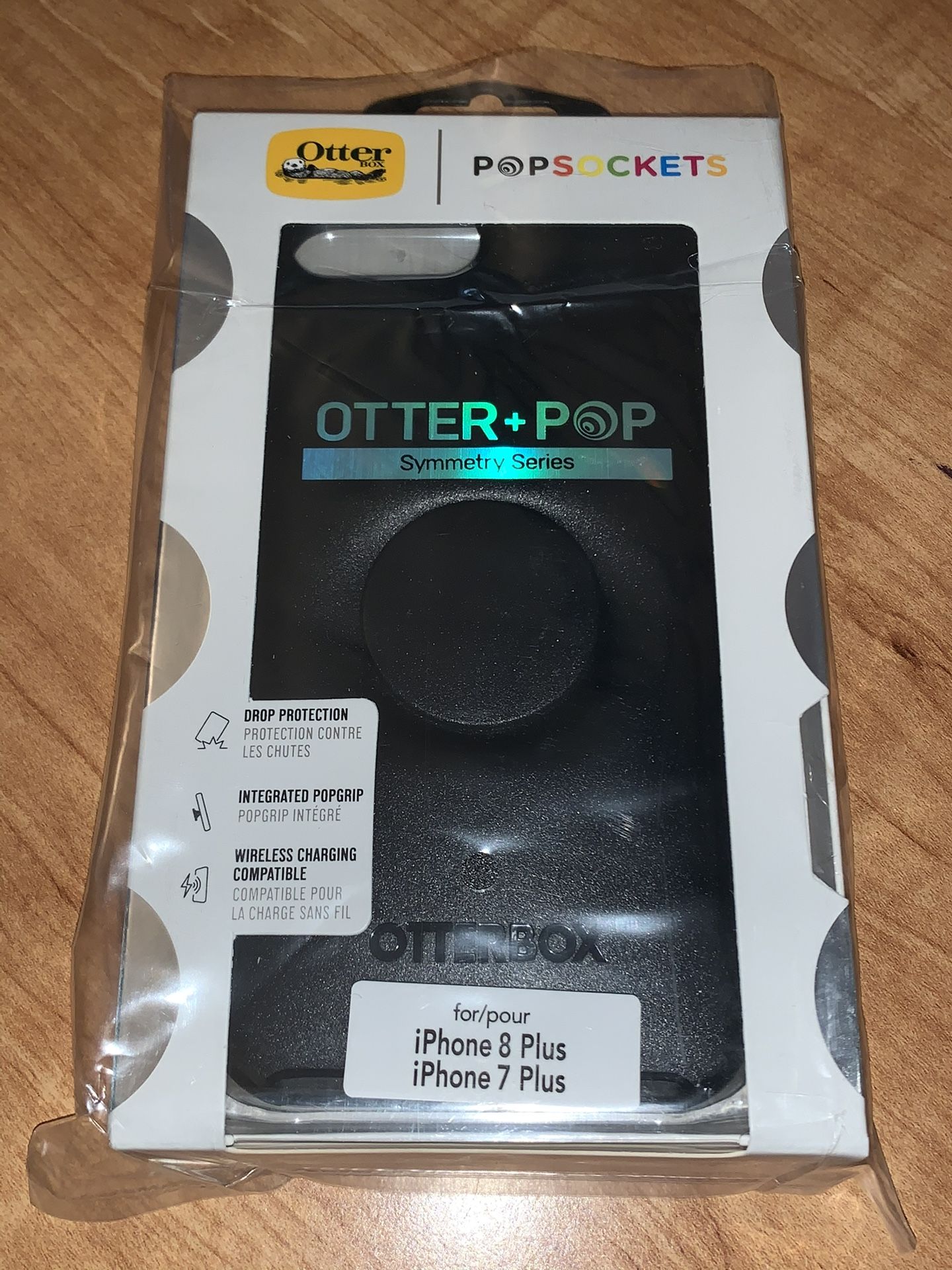 New Apple iPhone 7/8plus case Pop Symmetry Black