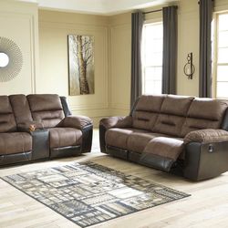 2pc Sofa And Loveseat Recliners 