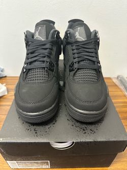 DS Air Jordan 4 Retro “Black Cat” 2025 GS size 6.5Y