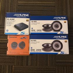 Alpine Speakers and Amp and Memphis Tweeters