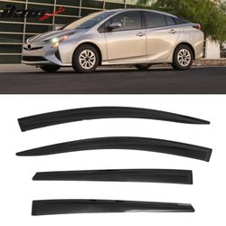 Fits 2016-2022 Toyota Prius& Prius Prime 4PCS Window Visors Smoke Acrylic Deflectors