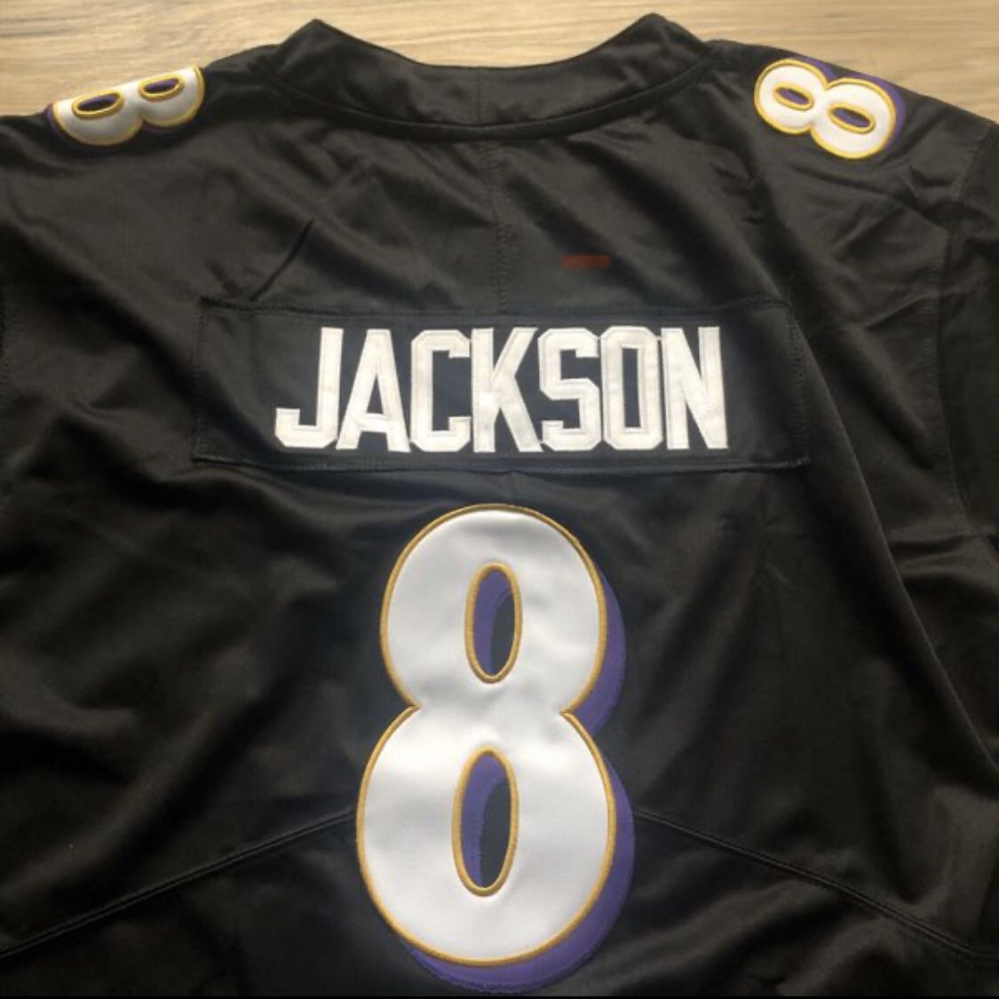BACK IN STOCK! 🔥 Lamar Jackson #8 Baltimore Ravens Nike NFL Black Jersey + NFL 💯 Logo + Size XL + WE ONLY SHIP! 🎁💨