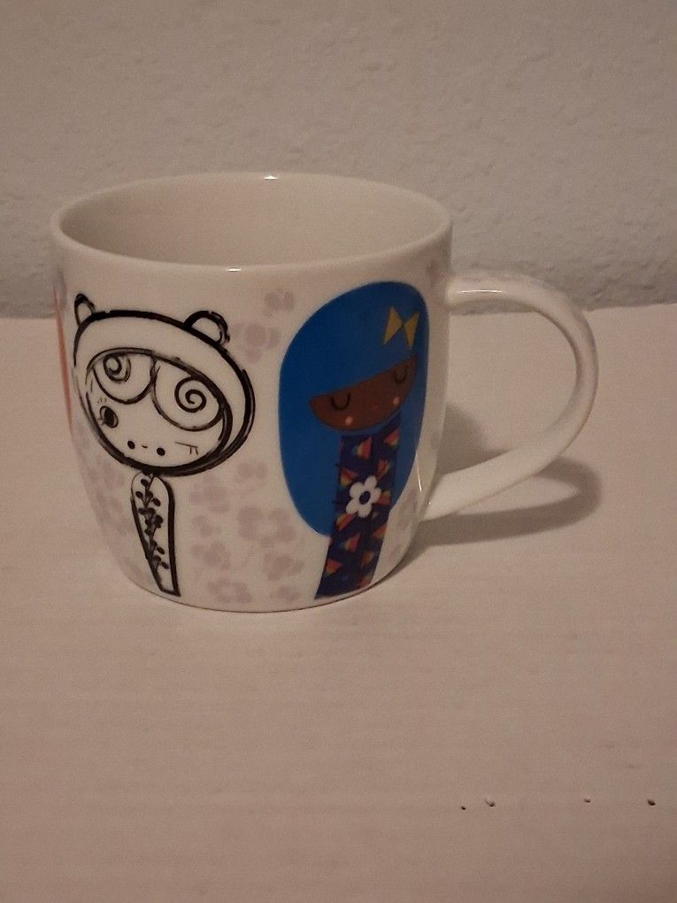 Paperchase Fine Porcelain Kokeshi Doll Mug
