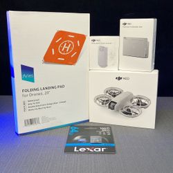 DJI Neo Drone With Extra Battery, Charging Hub, MicroSD And Landing Pad