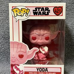 Funko Pop! Vinyl Star Wars Yoda Valentine's Day Pink With Heart #421