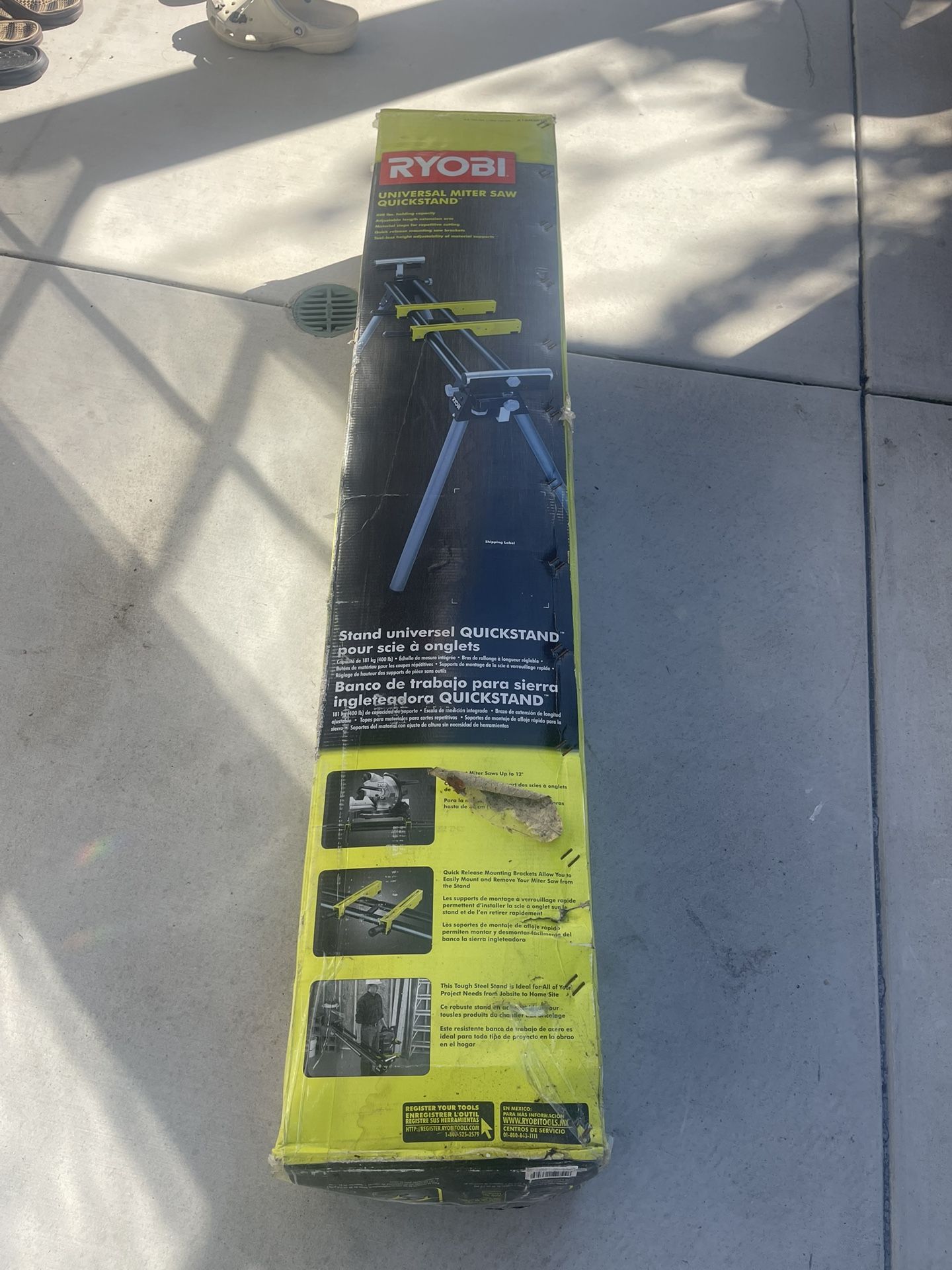 RYOBI Foldable Miter Saw QUICKSTAND