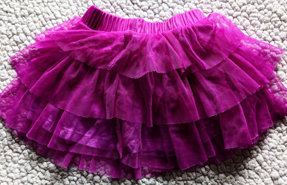Toddler Ruffle Layered Tutu Tulle Skirt In Pink. 12M