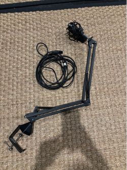 Mic clamp microphone and cable