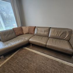 Genuine Leather Sectional